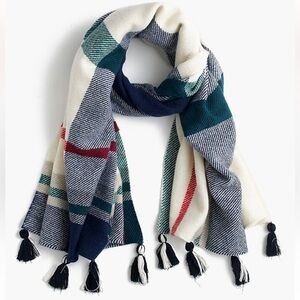 J.Crew Wool Scarf in Oversized Plaid